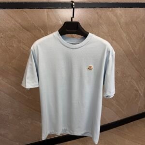 Moncler Basic T-Shirt Light Blue