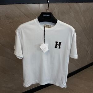 Hermes Simpel Logo T-Shirt White