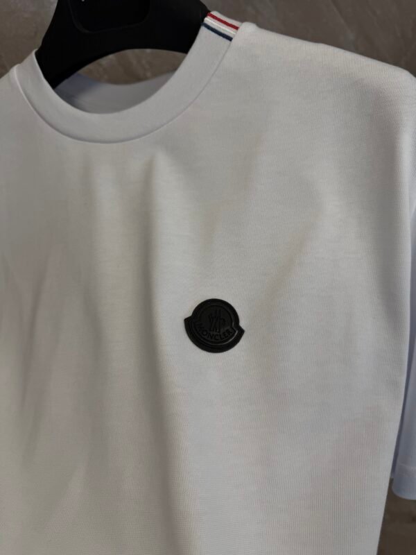 Moncler Black Logo T-Shirt White