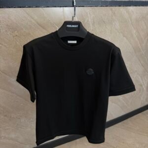 Moncler Black Logo T-Shirt Black