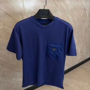 Prada Pocket T-Shirt Navy Blue