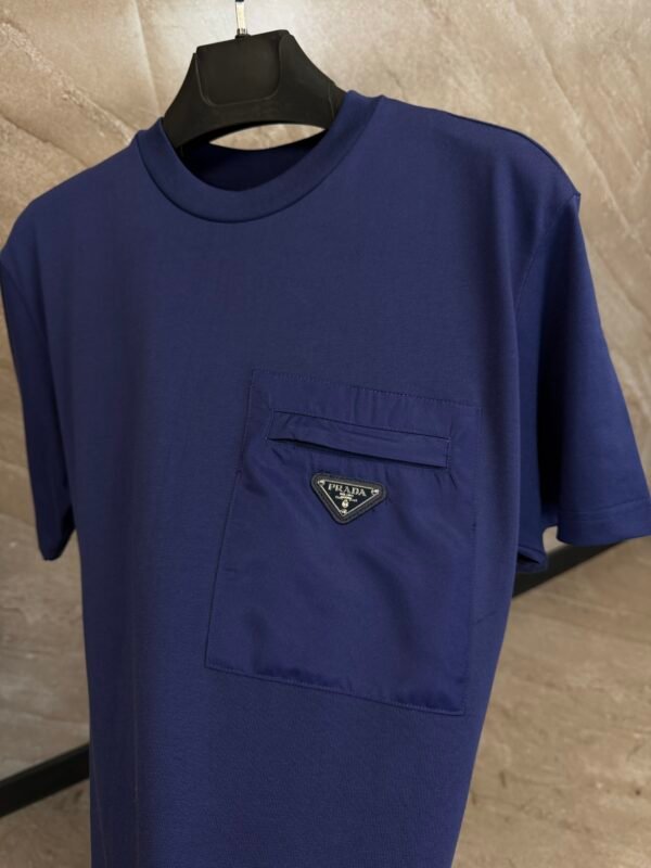 Prada Pocket T-Shirt Navy Blue