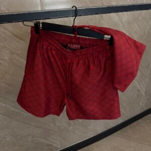 Gucci Monogram Swim Short Red