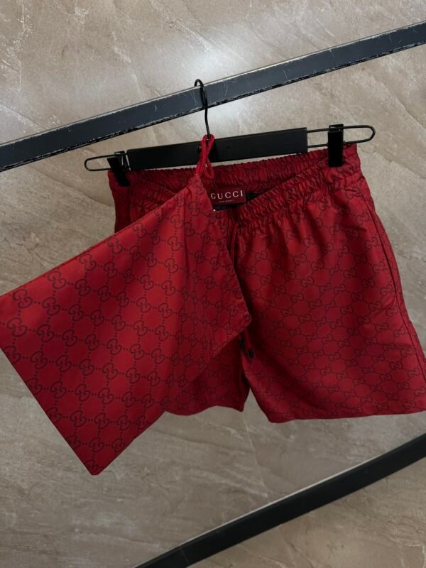 Gucci Monogram Swim Short Red