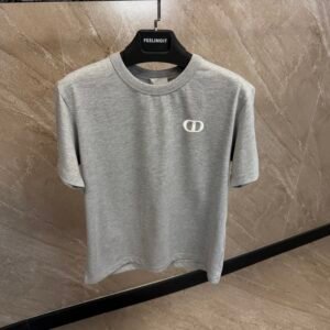Dior CD Logo T-shirt Grey