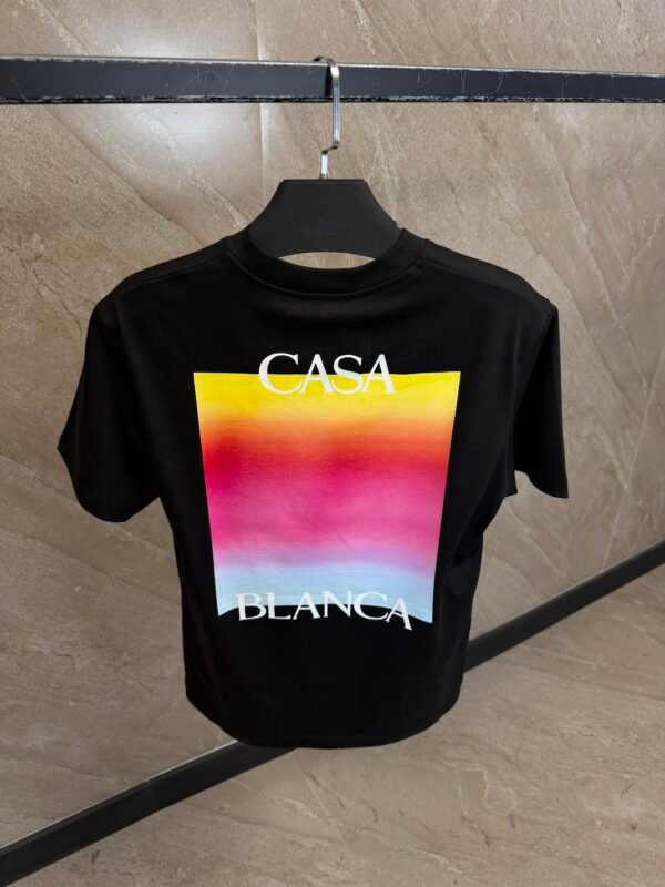 Casablanca Fade Logo T-Shirt Black