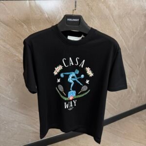 Casablanca Tennis T-Shirt Black