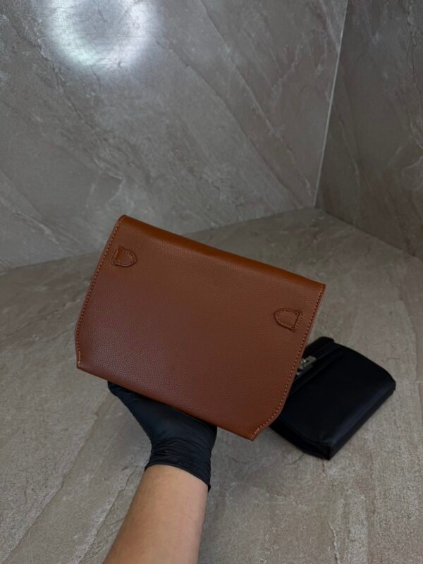 Hermes Kelly depeches 25 pouch Brown