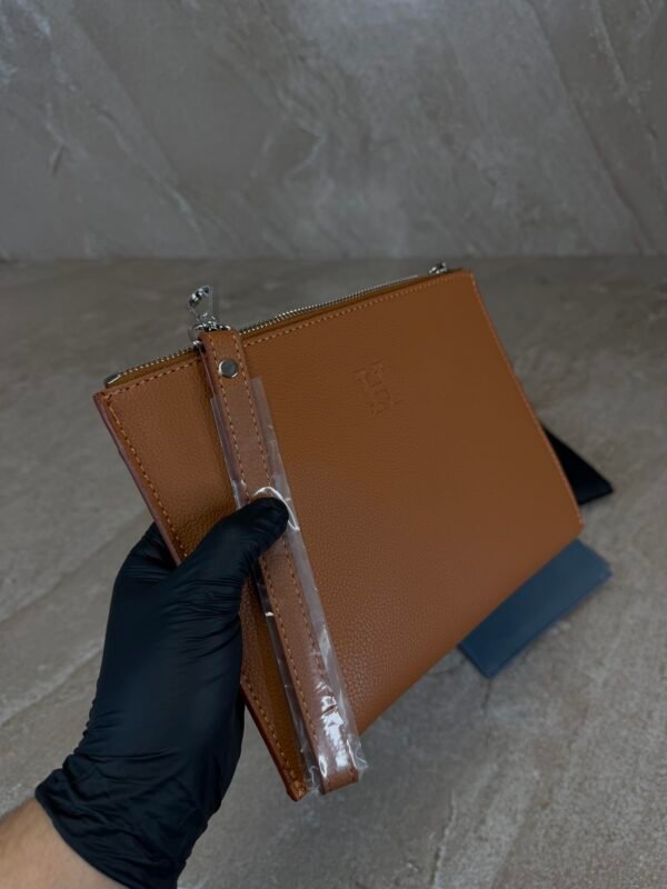 Hermes Clutch Bag Brown