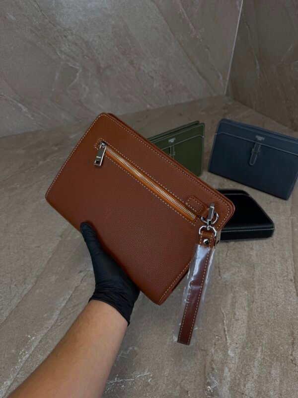 Hermes Clutch Buckle Bag Brown