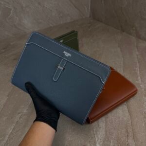 Hermes Clutch Buckle Bag Blue