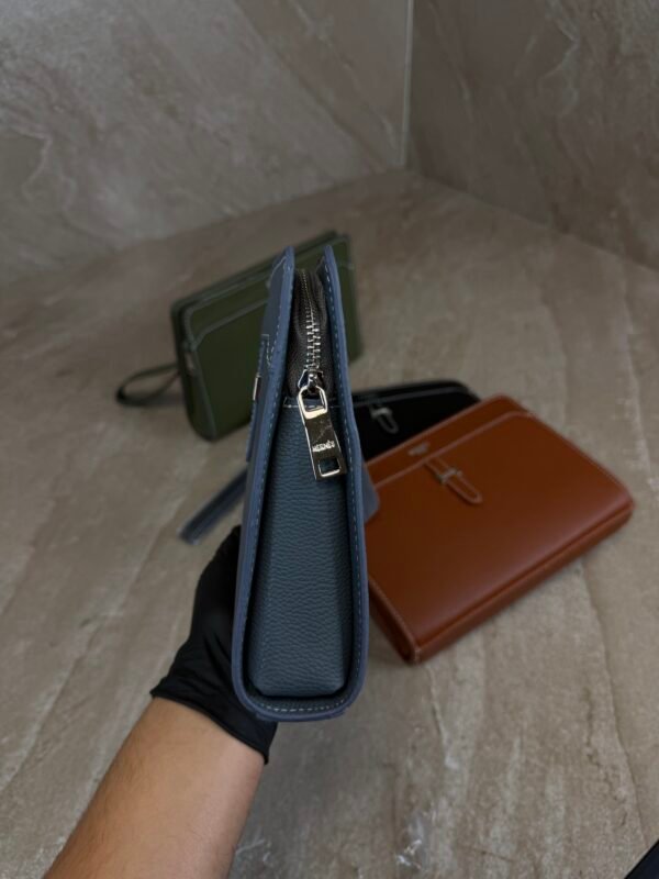 Hermes Clutch Buckle Bag Blue