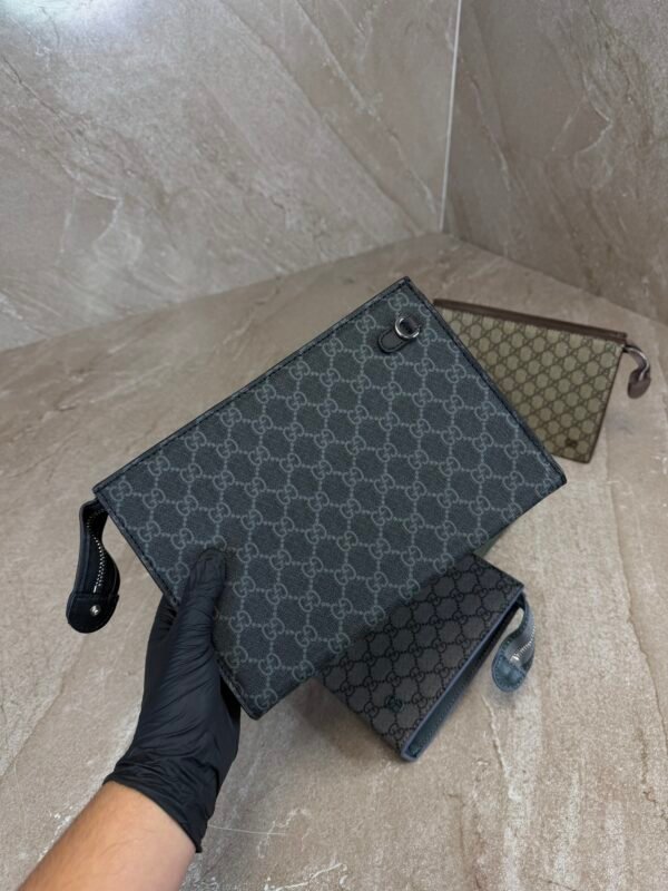 Gucci BlackTrim Medium Pouch