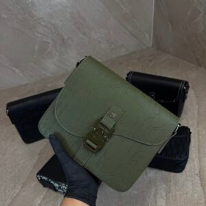 Dior Saddle Messenger Bag Green