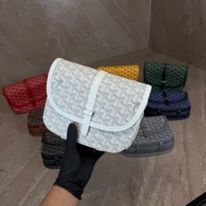 Goyard Belvedere PM Small Messenger Bag White