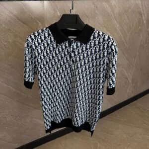 Dior Oblique Polo Shirt Black