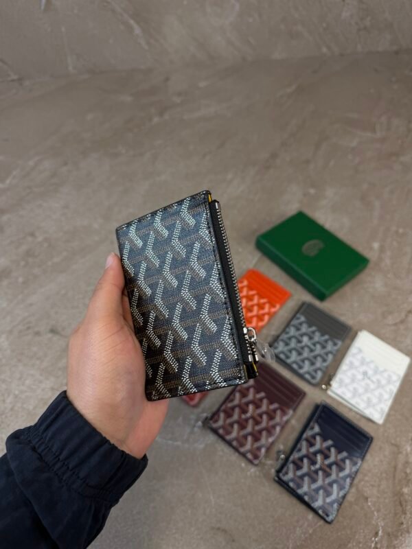 Goyard Bourbon Zipped Card Holder Black