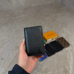 Louis Vuitton Pocket Organiser Taiga Noir