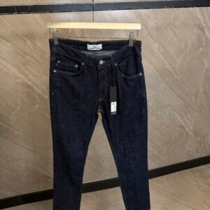 Stone Island Dark Blue Jeans, White Label
