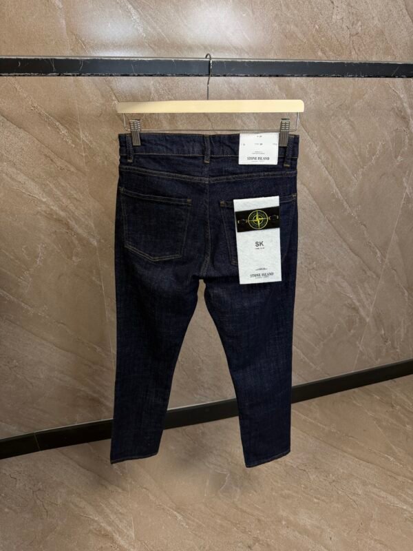 Stone Island Dark Blue Jeans, White Label