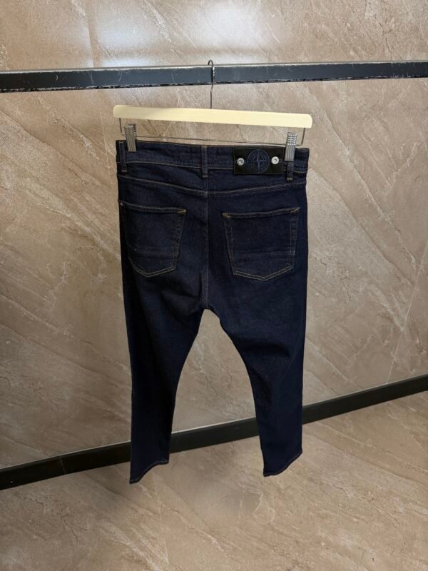 Stone Island Dark Blue Jeans, Black Label