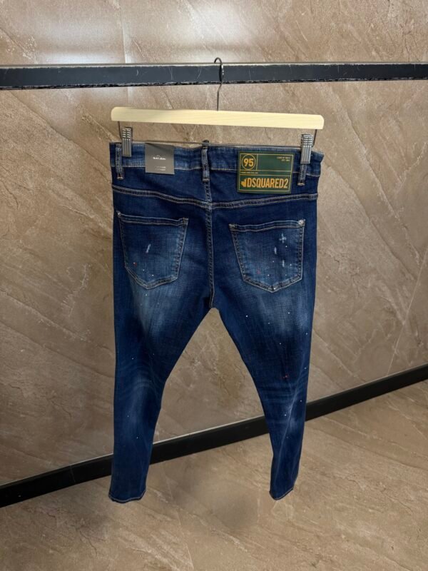 Dsquared2 Blue Jeans, Green-Yellow Label