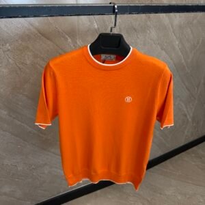 Hermes Simple Logo T-Shirt Orange