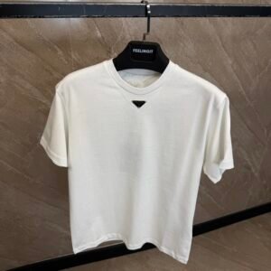 Prada Center Logo T-Shirt White