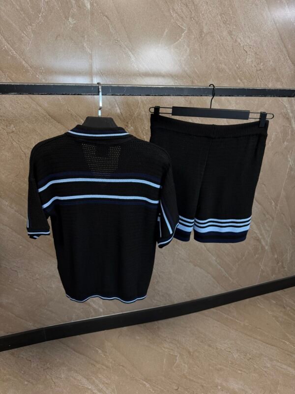 Casablanca Crochet Tennis Summer Set Black