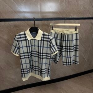 Burrbery Print Summer Set Beige