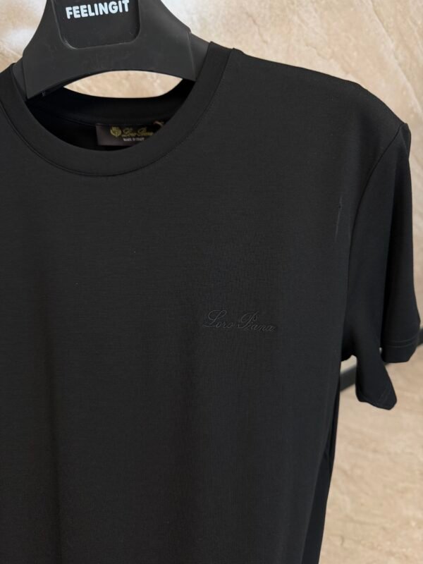 Loro Piana Cotton T-Shirt Black