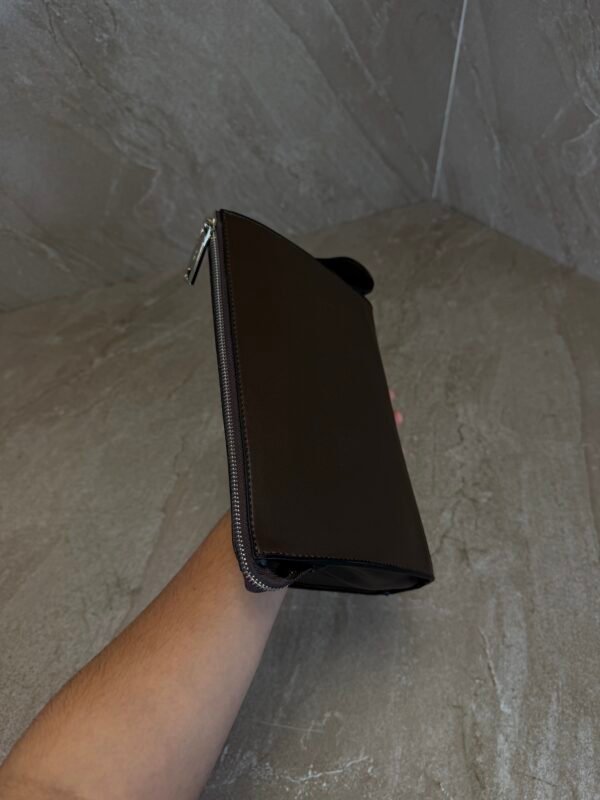 Fendi FF Squared Clutch Bag Brown