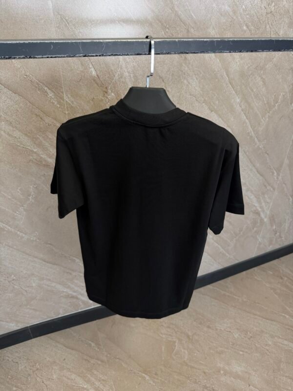 Moncler Black Logo Stripe T-Shirt Black