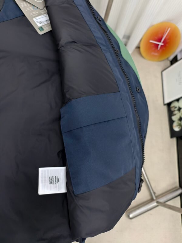 Canada Goose Bodywarmer Blue Red Logo High Quality, Ganzendons vulling