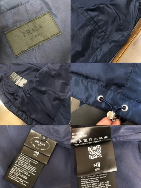 Prada Re-Nylon Pocket Blue Jacket, High Quality