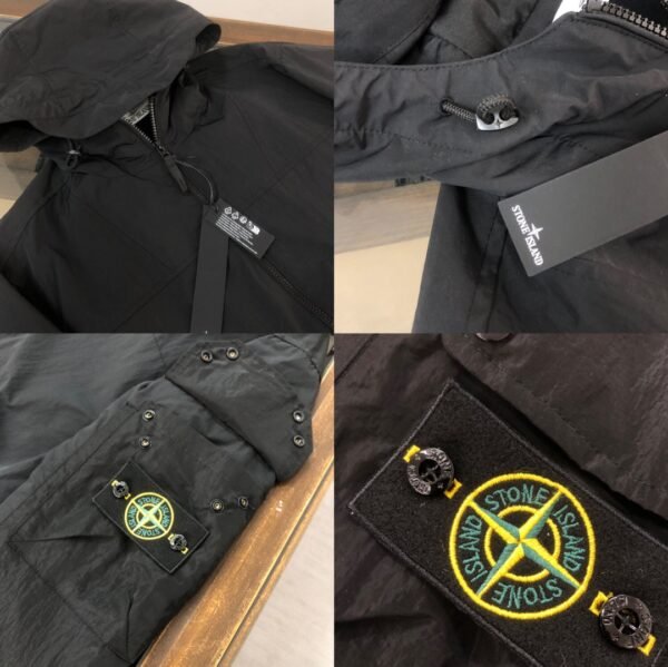 Stone Island Windbreker Black High Quality