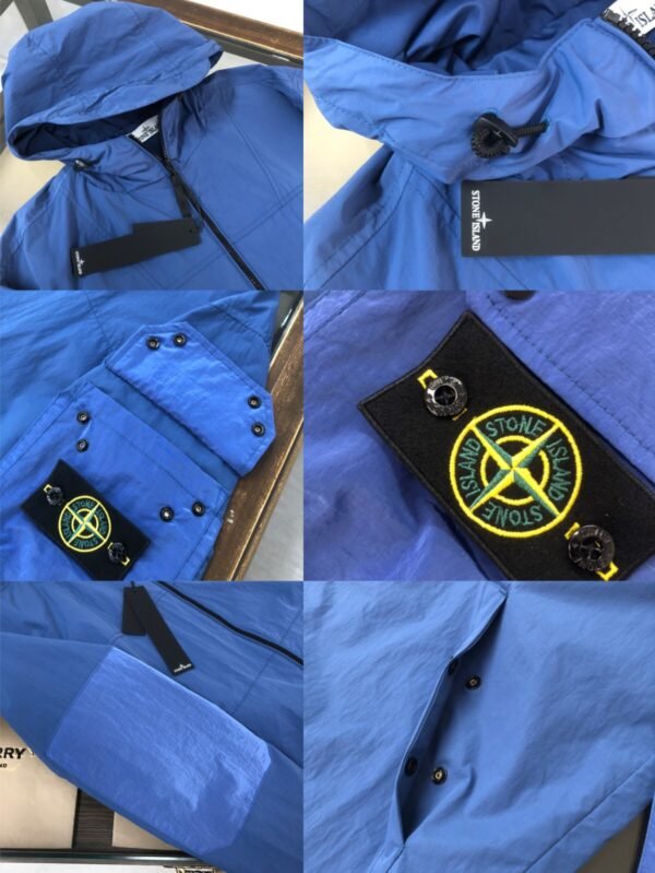 Stone Island Windbreker Blue High Quality