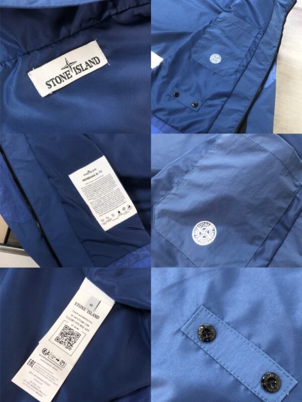 Stone Island Windbreker Blue High Quality