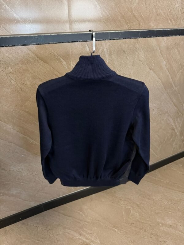 Moncler Tricot Hybrid Zip Cardigan Navy