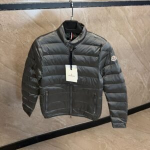 Moncler Acorus Short Down Jacket Grey