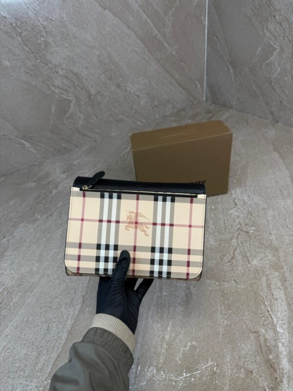 Burberry Haymarket Check Black Small Looxley Crossbody