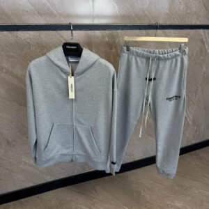 Essential Tracksuit met Rits Grey
