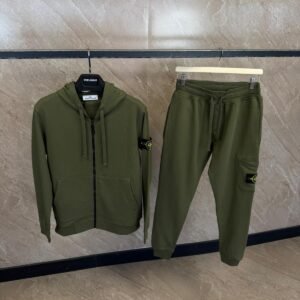 Stone Island Trainingspak Groen Double Logo