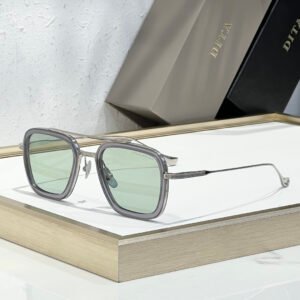 Dita Flight 006 Silver Green Glasses