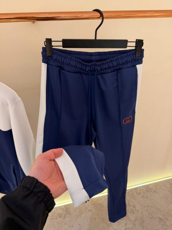 Gucci Tracksuit Navy Blue / White High Quality