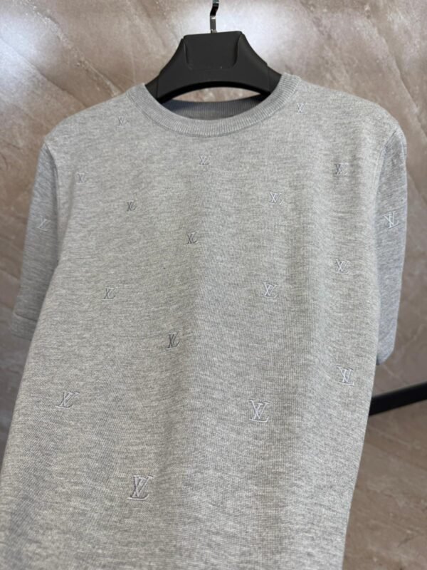 Louis Vuitton High Quality T-shirt Monogram Grey