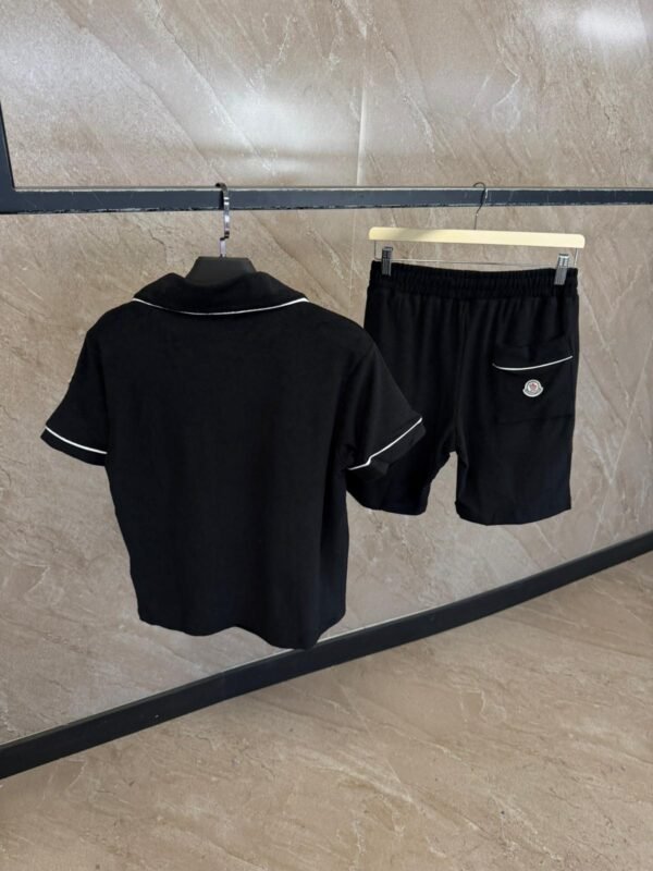 Moncler Zomer Set, Zachte Stof Zwart