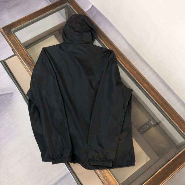 Prada Re-Nylon White Zipper Black Jacket, High Quality