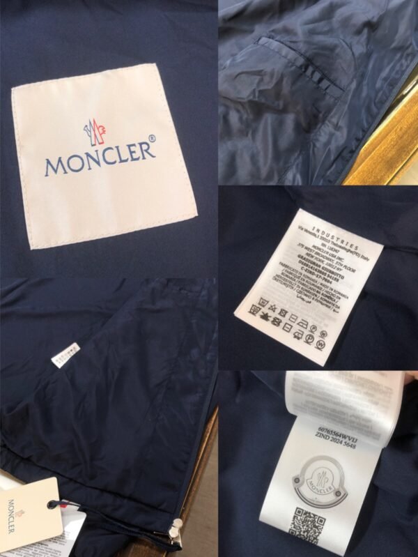 Moncler Moyse Nylon Jacket Navy Blue High Quality + NFC