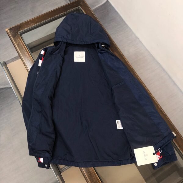 Moncler Moyse Nylon Jacket Navy Blue High Quality + NFC